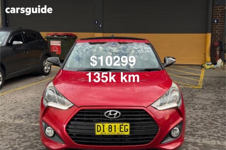 Red 2014 Hyundai Veloster Coupe Sr Turbo