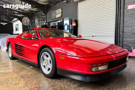 Red 1989 Ferrari F512M Coupe