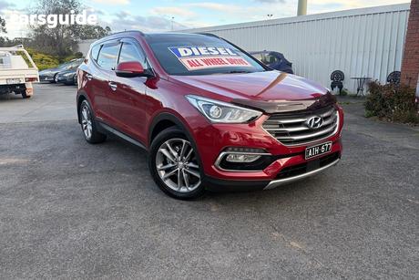 Red 2016 Hyundai Santa FE Wagon Highlander Crdi (4X4)