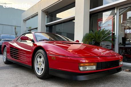Red 1988 Ferrari F512M Coupe