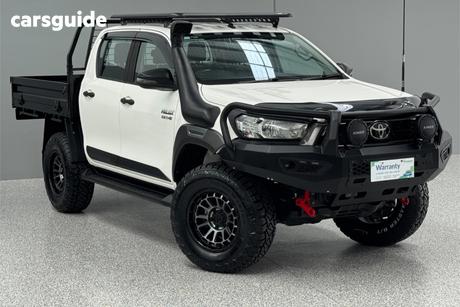 White 2021 Toyota Hilux Double Cab Chassis Sr (4X4)
