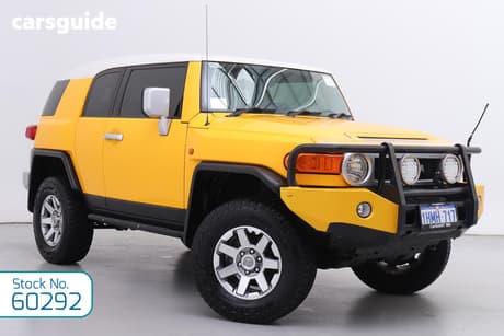 Yellow 2014 Toyota FJ Cruiser Wagon