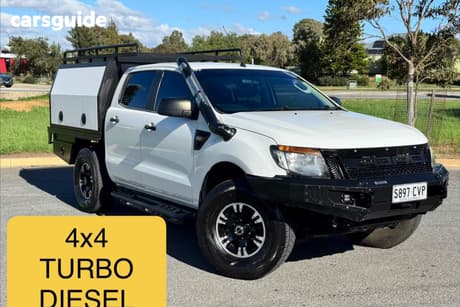 White 2014 Ford Ranger Crew Cab Chassis Xl 2.2 (4X4)
