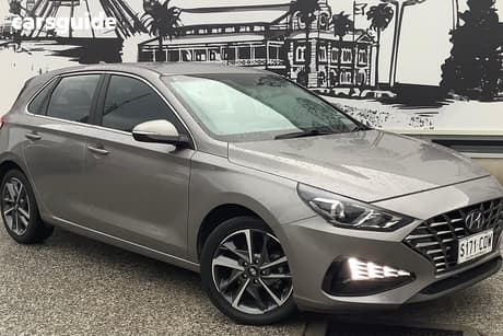 Grey 2022 Hyundai I30 Hatchback Active