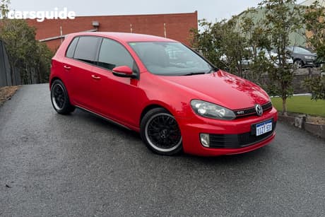 Red 2010 Volkswagen Golf Hatchback Gti