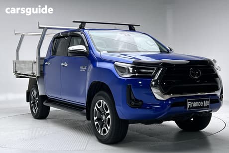 Blue 2022 Toyota Hilux Double Cab Chassis Sr5 (4X4)