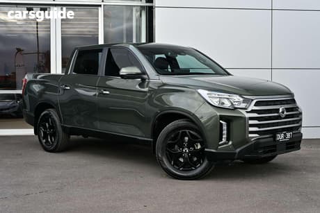 Green 2024 Ssangyong Musso Crew Cab Pickup Ultimate Lux