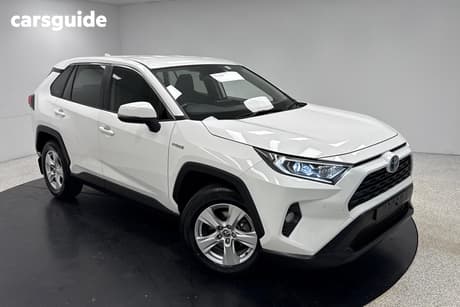 White 2020 Toyota RAV4 Wagon Gx (Awd) Hybrid