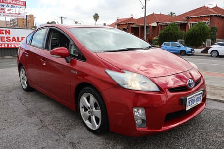 Red 2011 Toyota Prius Hatchback Hybrid