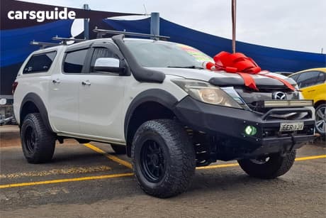 White 2015 Mazda BT-50 Dual Cab Utility Xt (4X4)