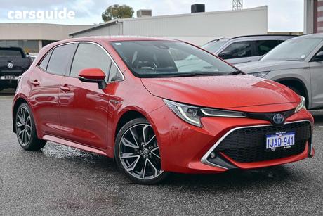 Red 2019 Toyota Corolla Hatchback Zr (Hybrid)