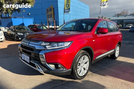 Red 2020 Mitsubishi Outlander Wagon Es 7 Seat (Awd)