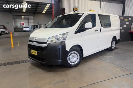 White 2021 Toyota HiAce Van Lwb (Panel Option)