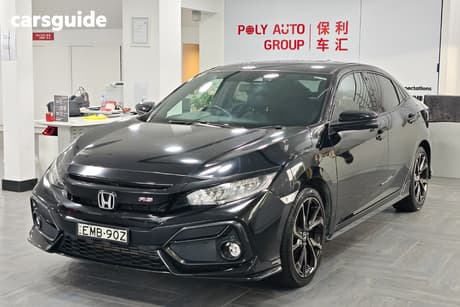 Black 2021 Honda Civic Hatchback Rs