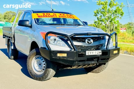Silver 2015 Mazda BT-50 Freestyle Cab Chassis Xt (4X4)