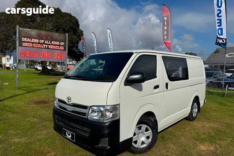 White 2013 Toyota HiAce Van Lwb