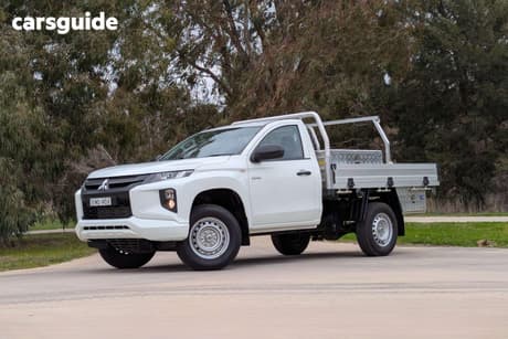 White 2021 Mitsubishi Triton Cab Chassis Glx (4X2)