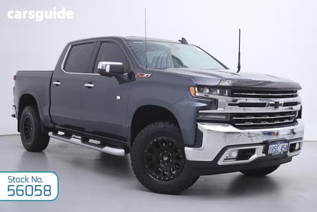 Grey 2020 Chevrolet Silverado Crew Cab Utility 1500 Ltz Premium Tech Pack
