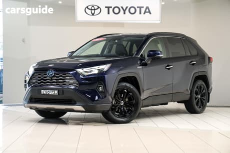 Blue 2022 Toyota RAV4 Wagon Cruiser (2Wd) Hybrid