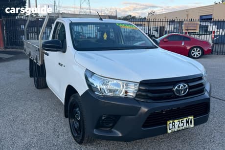 White 2018 Toyota Hilux Ute Tray WORKMATE