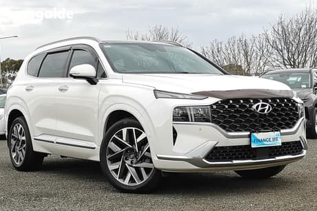 White 2023 Hyundai Santa FE Wagon Highlander Crdi (Awd)