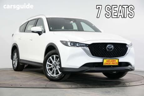 White 2023 Mazda CX-8 Wagon G25 Sport (Fwd)