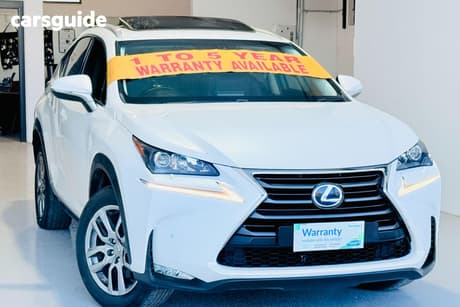 White 2016 Lexus NX300H Wagon Luxury Hybrid (Fwd)
