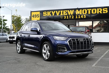 Blue 2021 Audi Q5 Wagon 40 Tdi Quattro Mhev