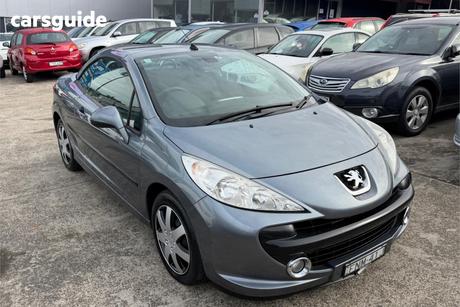 Grey 2007 Peugeot 207 Cabriolet Cc 1.6