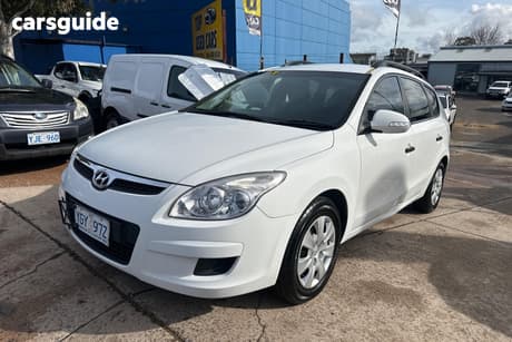White 2009 Hyundai I30 Wagon Cw Sx 1.6 Crdi