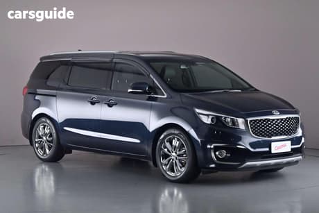 Blue 2016 Kia Carnival Wagon Platinum