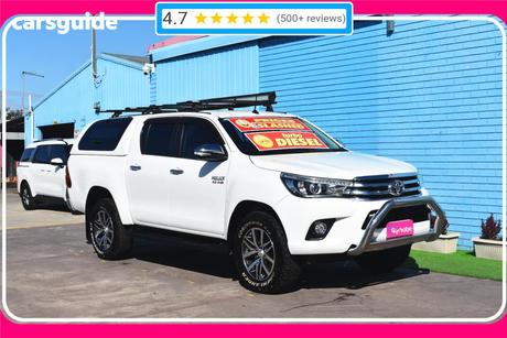 White 2017 Toyota Hilux Dual Cab Utility Sr5 (4X4)