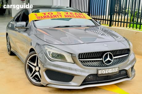 Grey 2014 Mercedes-Benz CLA200 Coupe 200
