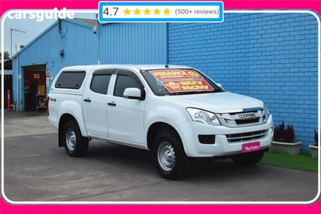 White 2016 Isuzu D-MAX Crew Cab Utility Sx Hi-Ride (4X4)