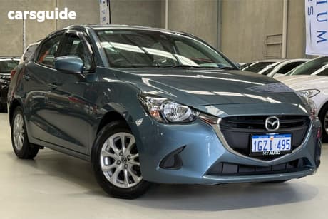 Blue 2016 Mazda 2 Sedan Maxx