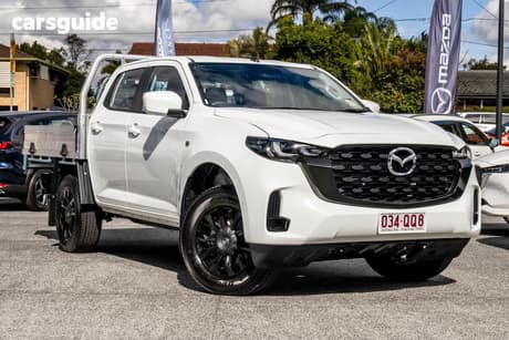 White 2025 Mazda BT-50 Dual Cab Chassis Xt (4X4)
