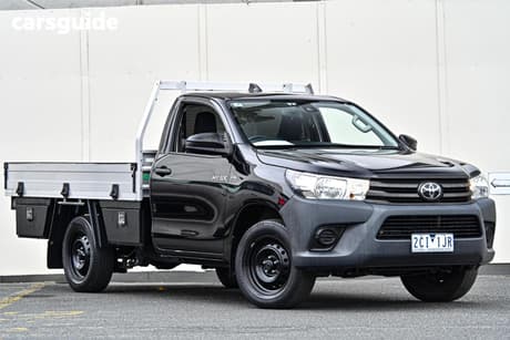 Black 2022 Toyota Hilux Cab Chassis Workmate (4X2)