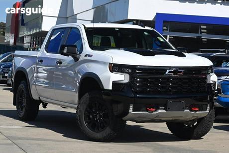 White 2026 Chevrolet Silverado Crew Cab Pickup 1500 Zr2