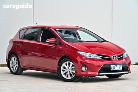 Red 2013 Toyota Corolla Hatchback Ascent Sport