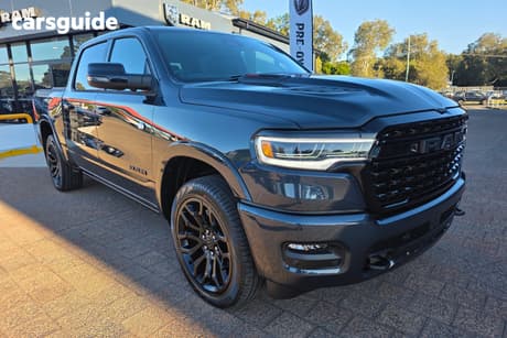 Blue 2025 RAM 1500 Crew Cab Utility Limited Rambox Ho Hurricane