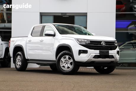 White 2025 Volkswagen Amarok Dual Cab Utility Core Tdi405 4Motion Tray
