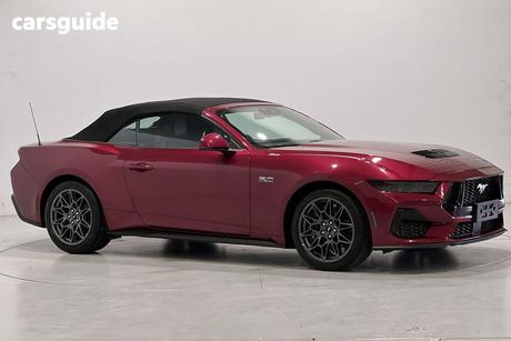 Red 2025 Ford Mustang Convertible Gt 5.0 V8