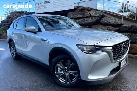 Silver 2025 Mazda CX-60 Wagon G40E Pure Hybrid