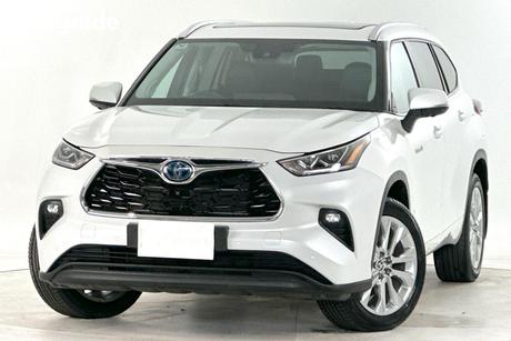 White 2024 Toyota Kluger Wagon Grande Hybrid Awd