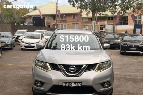Silver 2015 Nissan X-Trail Wagon St-L 7 Seat (Fwd)