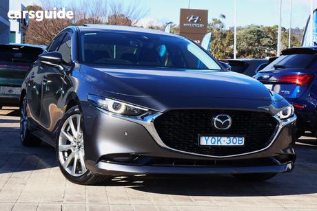 Grey 2022 Mazda 3 Hatchback G25 Astina