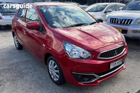 Red 2016 Mitsubishi Mirage Hatchback Es