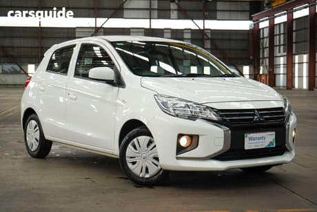White 2021 Mitsubishi Mirage Hatchback Es