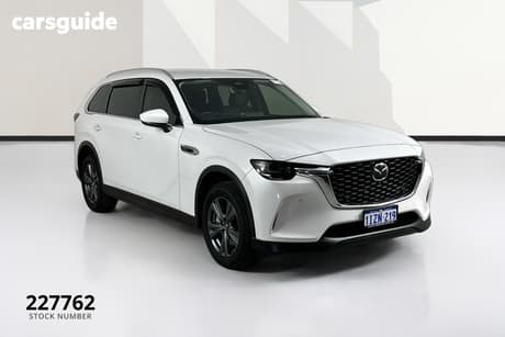 White 2025 Mazda CX-80 Wagon G40E Pure