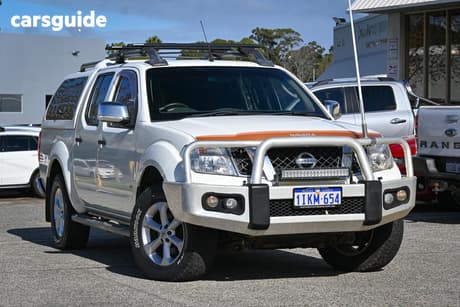 White 2011 Nissan Navara Dual Cab Utility St-X 550 (4X4)